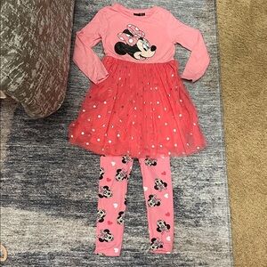 Disney Pink Minnie Mouse Polka Dot Dress